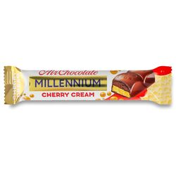 Шоколад молочний пористий Millennium з вишневою начинкою 27 г