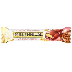 Шоколад молочний пористий Millennium з йогуртовою начинкою 27 г