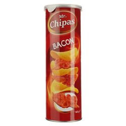 Чипси картопляні Mr.Chipas зі смаком бекону 160 г