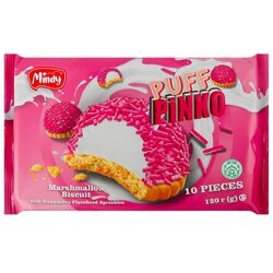 Десерт Mindy Puff Pinko із смаком полуниці 120 г