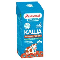 Каша молочно-гречана питна Яготинське для дітей 2% 200 г