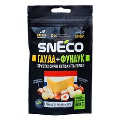 Сир сушений хрумкий snEco Гауда+Фундук 20 г