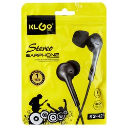 Навушники вакуумні дротові з мікрофоном KLGO KS-42