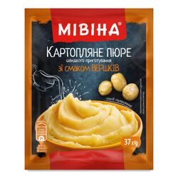 Пюре картопляне швидкого приготування Мівіна зі смаком вершків 37 г