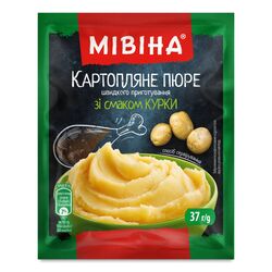 Пюре картопляне швидкого приготування Мівіна зі смаком курки 37 г