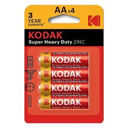 Набір батарейок сольових KODAK EXTRA HEAVY DUTY R6 АА 4 шт/уп