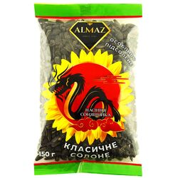 Насіння соняшника смажене ALMAZ Класичне солоне 150 г