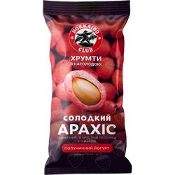 Арахіс смажений хрусткий солодкий Hokkaido Club Полуничний йогурт 60 г