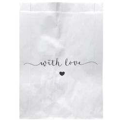 Пакети для продуктів паперові With Love 17х24х4 см 15 шт/уп.
