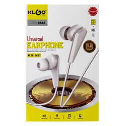 Навушники вакуумні з мікрофоном KLGO KS-63 в коробці