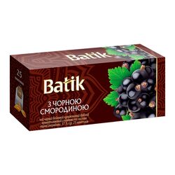 Чай чорний Batik з чорною смородиною 1,5 г х 25 шт/пач.