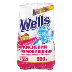 Плямовивідник для тканин кисневий Wells Natural Універсальний 900 г