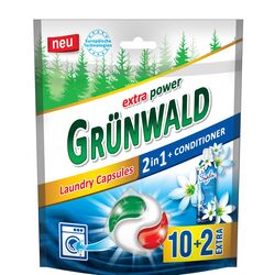 Капсули для прання Grunwald 2в1 Універсальні 10+2 шт/уп