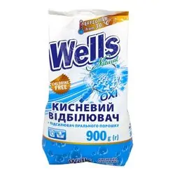 Відбілювач для тканин кисневий Wells Natural Універсальний 900 г