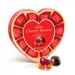 Цукерки шоколадні ROSHEN Cherry Queen із заспиртованою вишнею 122 г