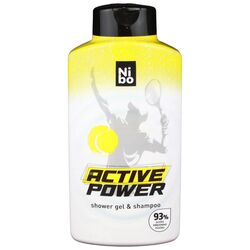 Гель-шампунь для душу чоловічий 2в1 NIBO Active Power 500 мл