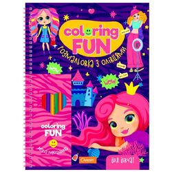 Набір для творчості Апельсин COLORING FUN: олівці+розмальовка