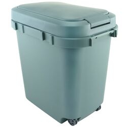 Відро для сміття пластикове з роликами Eurogold Martin California Green 16 л