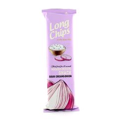 Чіпси Long Chips з ароматом сметани та цибулі 75 г