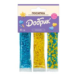 Посипка кондитерська Добрик Вільне небо Перламутрова 3 стіки 30 г