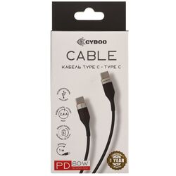 Кабель Type-C-Type-C Cyboo білий