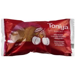 Круасан Toniya з вишневим наповнювачем 45 г