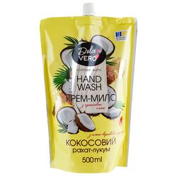 Мило рідке Dolce Verо Кокосовий рахат-лукум дойпак 500 мл