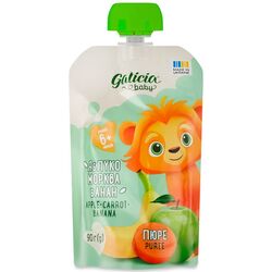 Пюре фруктово-овочеве Galicia Baby Яблуко, морква, банан 90 г