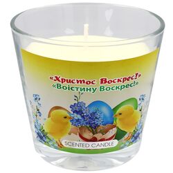 Свічка ароматична в скляній ємності Tindra Великдень