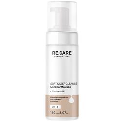 Мус міцелярний для глибокого очищення обличчя RE.CARE Soft&Deep 150 мл