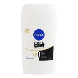 Антиперспірант жіночий NIVEA DEO Чорне та біле, невидимий, гладкий шовк стік 50 мл