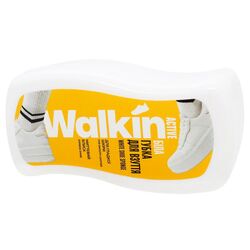 Губка для взуття з гладкої шкіри хвиляста WALKIN Active біла