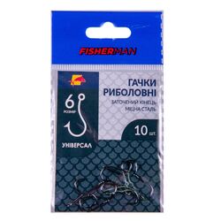 Набір гачків риболовних Fisherman №6 10 шт