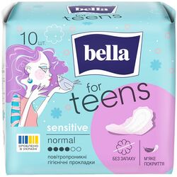 Прокладки гігієнічні Bella For Teens Normal Sensitive 10 шт/пач.
