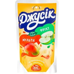 Напій соковий безалкогольний негазований Джусік Мультифруктовий 200 мл