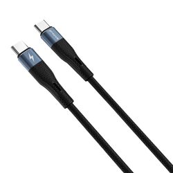 Кабель Type-C-Type-C Proove Light Silicone чорний 1 м