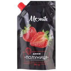 Джем пастеризований Monik Полуниця, дой-пак 200 г