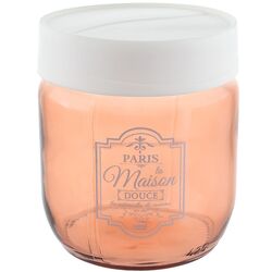 Ємність для сипучих скляна Hane Paris rosegold 0,425 л