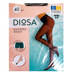Колготи жіночі капронові Diosa Nero 40 den, р. 2