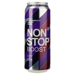 Напій енергетичний безалкогольний Non Stop Boost ж/б 500 мл