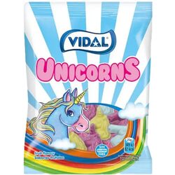 Цукерки жувальні VIDAL Єдинороги 90 г