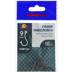 Набір гачків риболовних Fisherman №9 10 шт