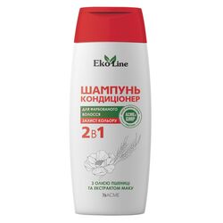 Шампунь-кондиціонер для фарбованого волосся 2в1 EkoLine 250 мл