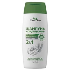 Шампунь-кондиціонер для сухого, ламкого волосся 2в1 EkoLine 250 мл