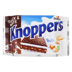 Вафля Knoppers з начинкою black&white 25 г