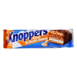 Батончик вафельний глазурований Knoppers з арахісом 40 г
