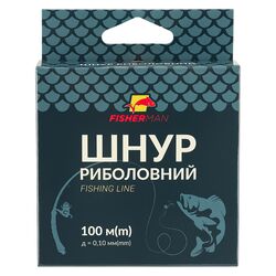 Шнур риболовний Fisherman d=0,1 мм 100 м