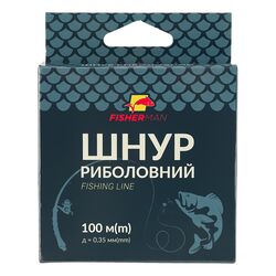 Шнур риболовний Fisherman d=0,35 мм 100 м