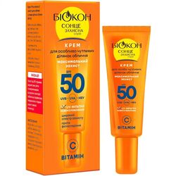 Крем для чутливих ділянок обличчя Біокон Максимальний захист SPF50 25 мл