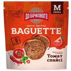 Сухарики житньо-пшеничні ДО БОЧКОВОГО Багети Томат спайсі 80 г